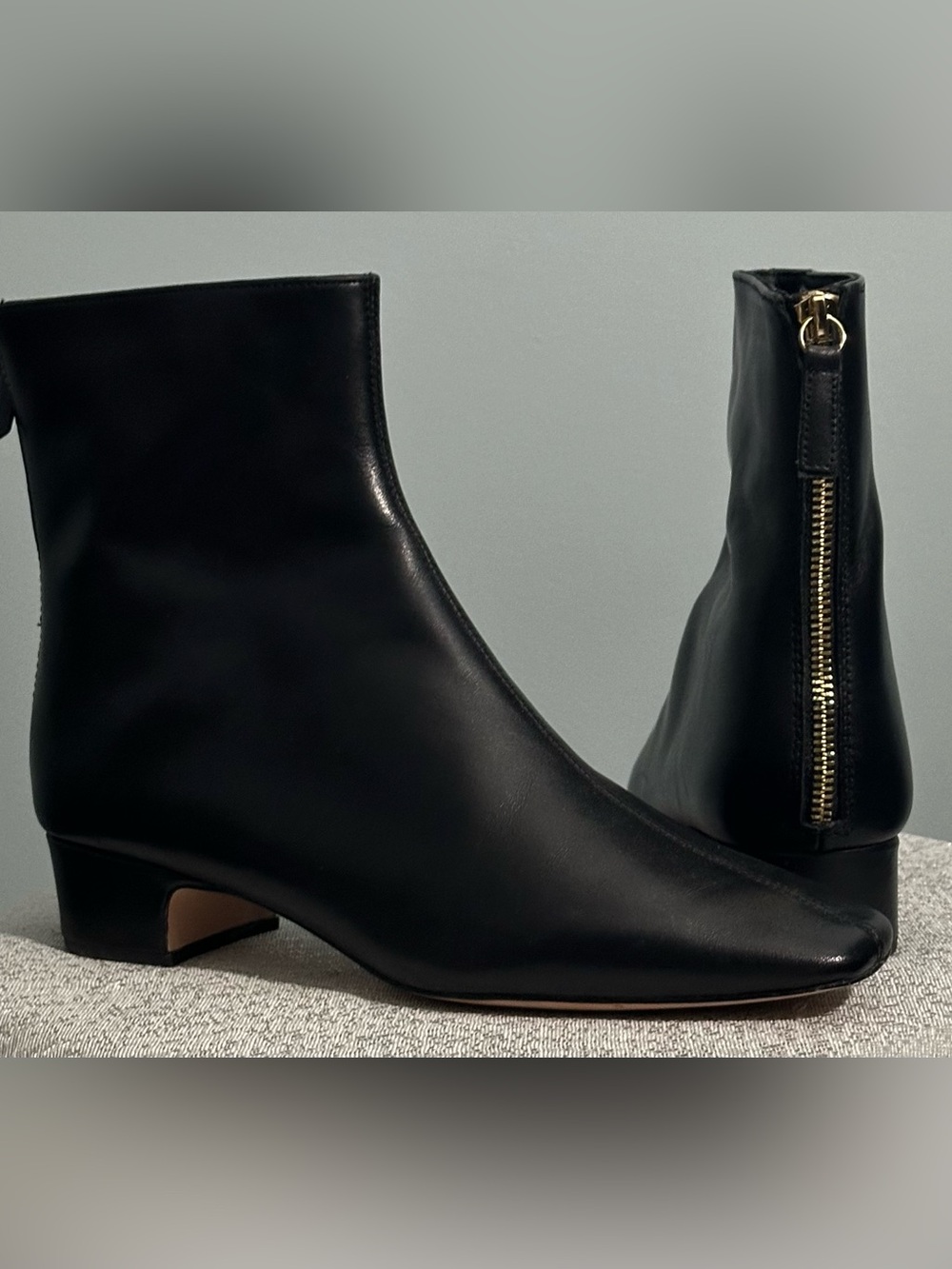 J. Crew Black Leather Ankle Booties